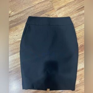 Express Elegant Black Pencil Skirt With Pockets